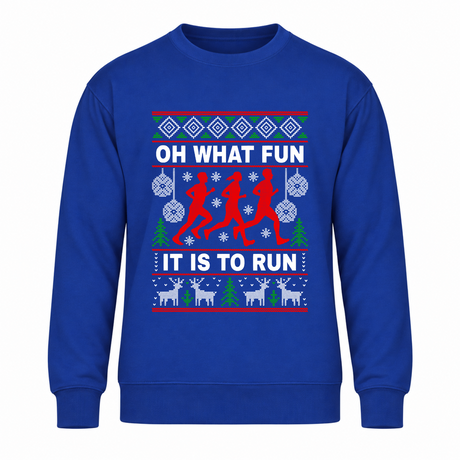 Oh What Fun It Is To Run - Funny Christmas Jumper