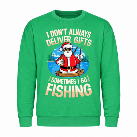 Sometimes I Go Fishing- Funny Christmas Jumper