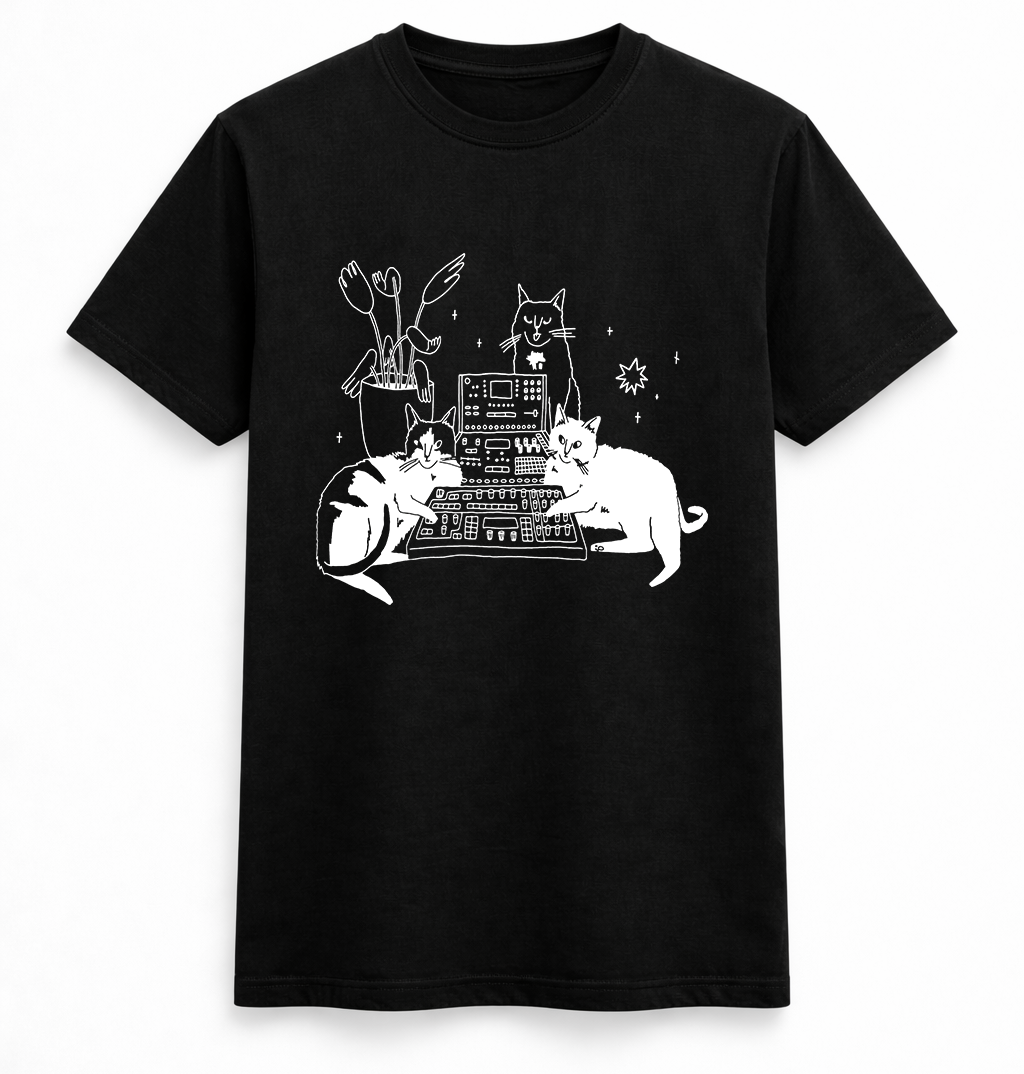 Cat DJ Studio Graphic Tee