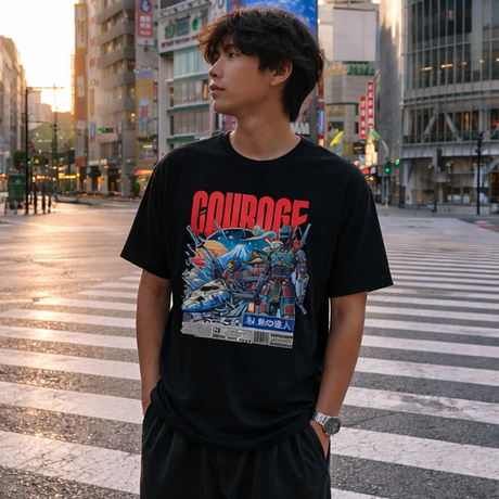 Cyber Samurai Convergence Graphic Tee