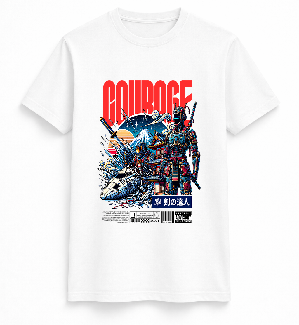 Cyber Samurai Convergence Graphic Tee