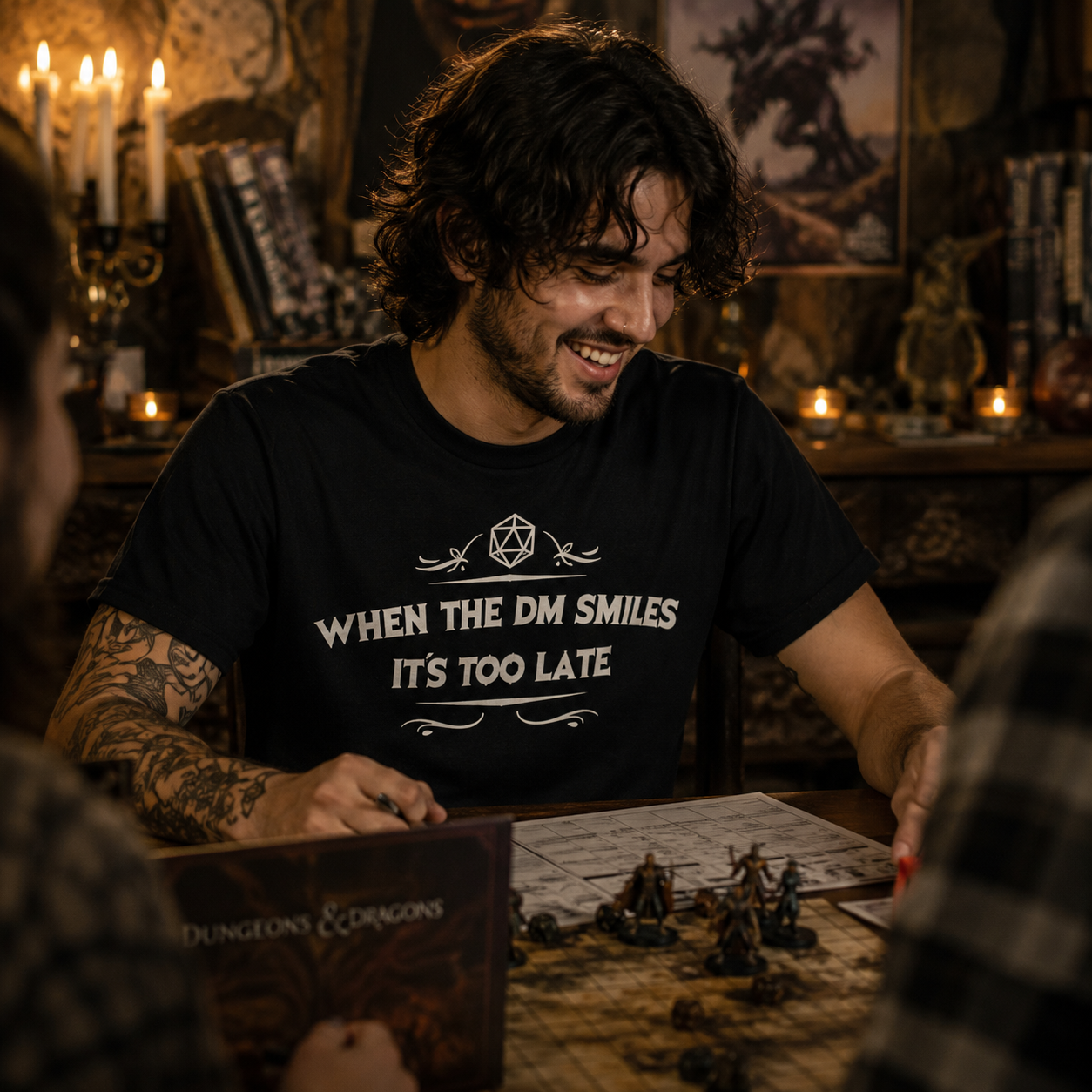 Dungeon Master Warning Gamer Tee