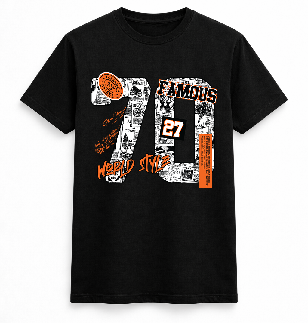 Famous 70 World Style Graphic Tee