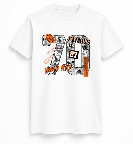 Famous 70 World Style Graphic Tee