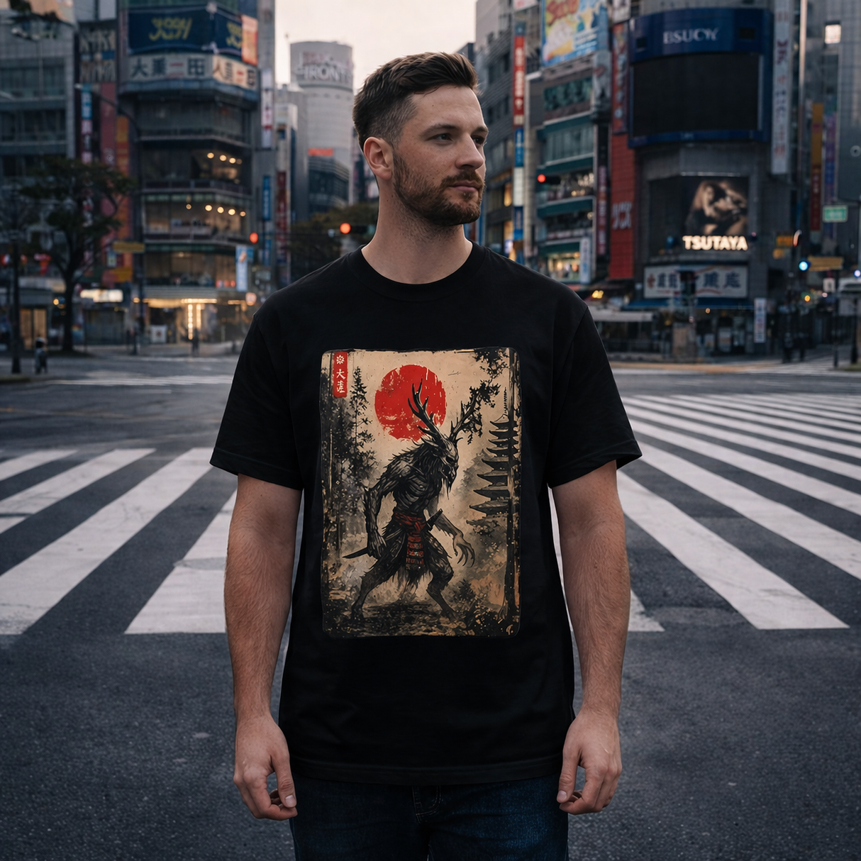 Forest Yokai Warrior Graphic Tee
