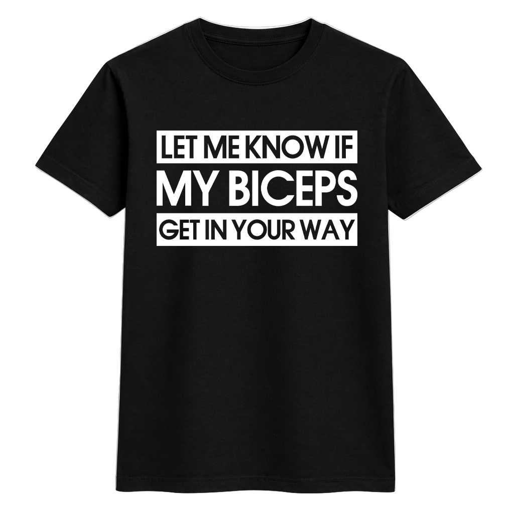 Funny Gym Biceps Statement T-Shirt