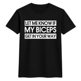 Funny Gym Biceps Statement T-Shirt