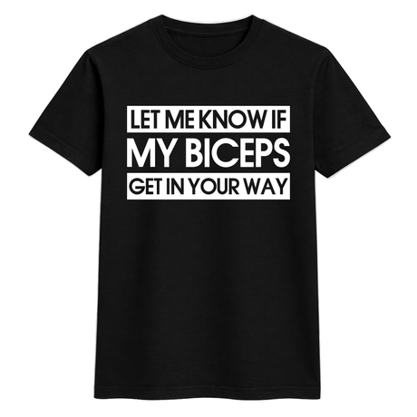 Funny Gym Biceps Statement T-Shirt