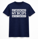 Funny Gym Biceps Statement T-Shirt
