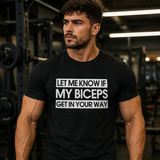 Funny Gym Biceps Statement T-Shirt