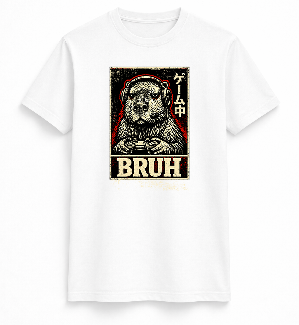 Gaming Capybara Graphic T-Shirt