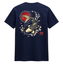 Golden Koi Sakura Wave Graphic Tee