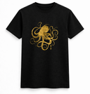 Golden Octopus Art Tee