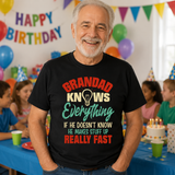 Grandad Knows Everything Funny Tee