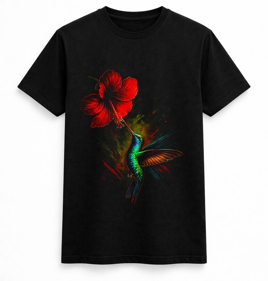 Hummingbird Floral Tee