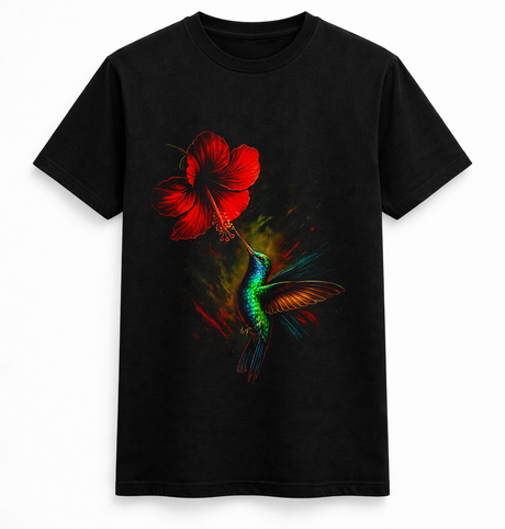 Hummingbird Floral Tee