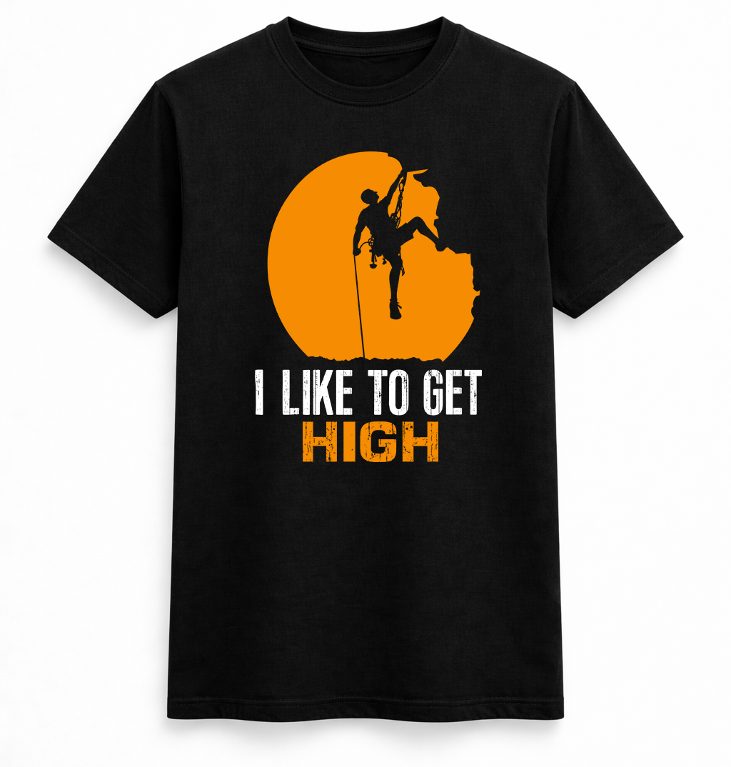 I Like to Get High Climbing Tee
