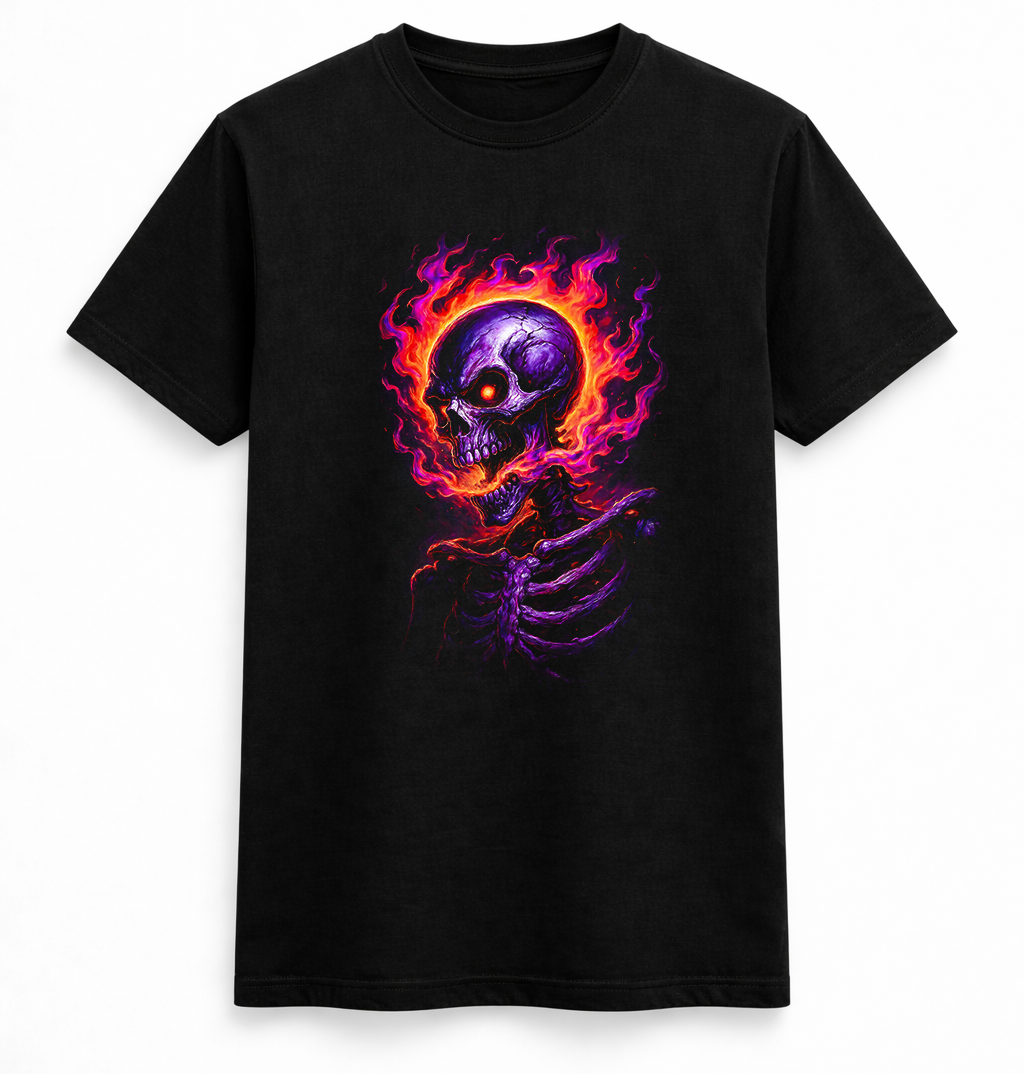 Inferno Skull Flame Tee