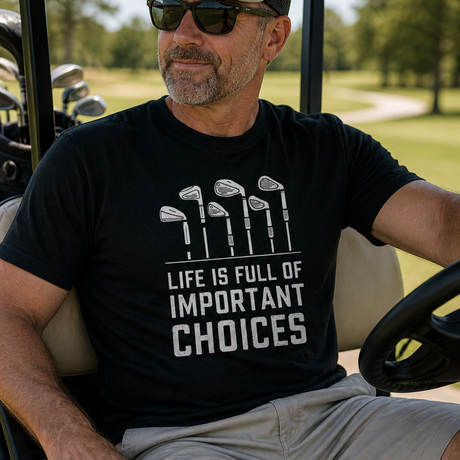 Life Is Full of Important Choices Golf Tee