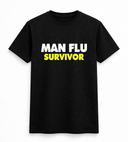Man Flu Survivor Funny Slogan Graphic Tee