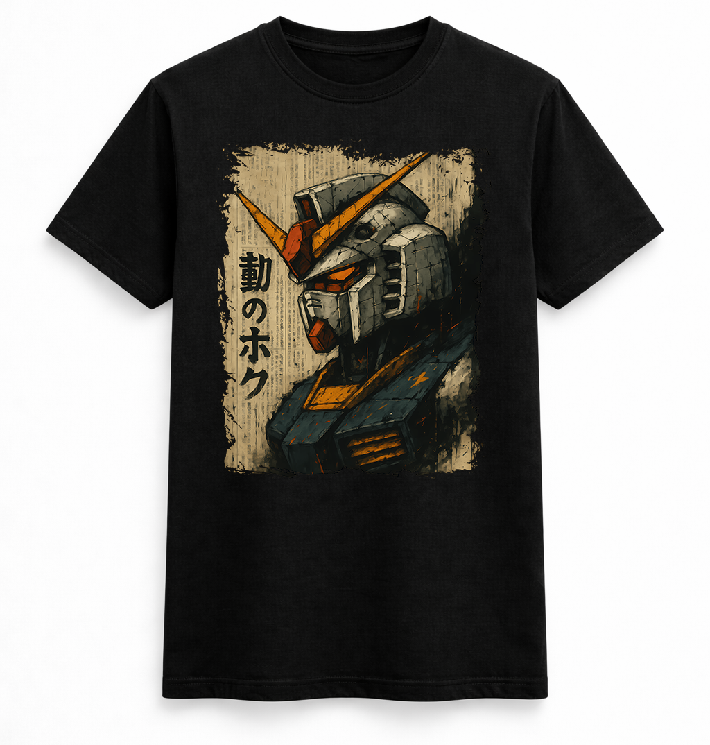 Mecha Warrior Vintage Graphic Tee