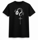 Minimalist Headphones Music Line T-Shirt