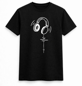 Minimalist Headphones Music Line T-Shirt