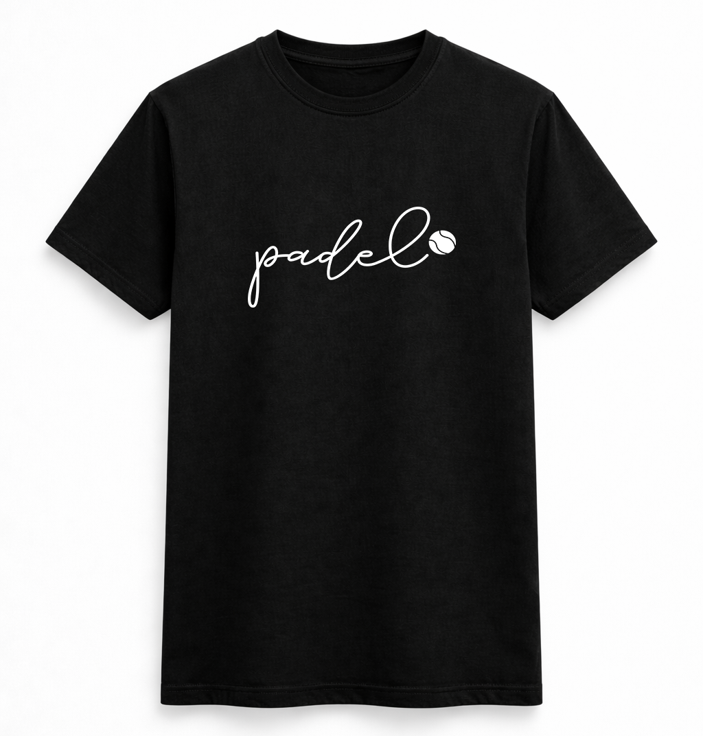 Minimalist Padel Script T-Shirt