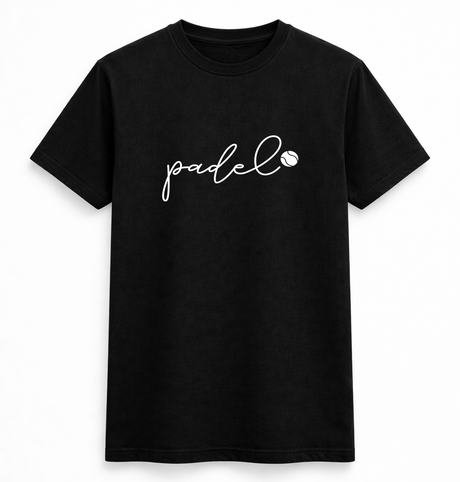 Minimalist Padel Script T-Shirt
