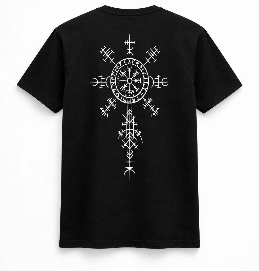 Nordic Rune Compass Symbol Tee