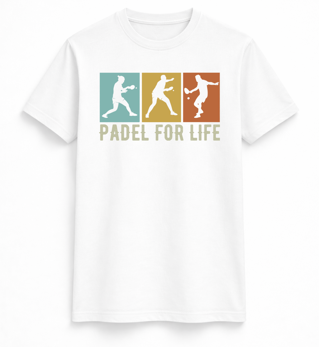 Padel For Life Retro Sports T-Shirt