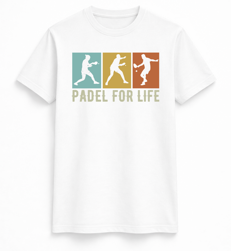 Padel For Life Retro Sports T-Shirt
