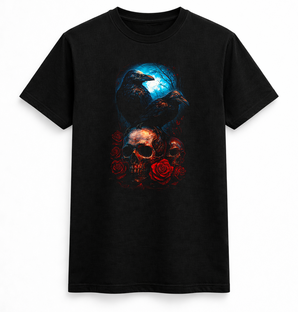 Raven Moon Skull Tee