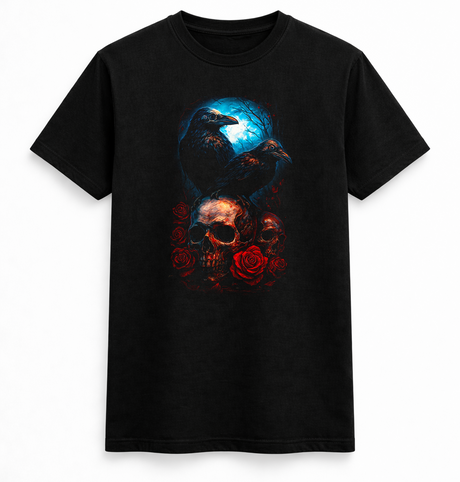 Raven Moon Skull Tee