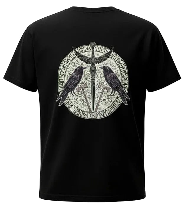 Raven Sigil Rune Graphic Tee