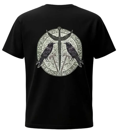 Raven Sigil Rune Graphic Tee