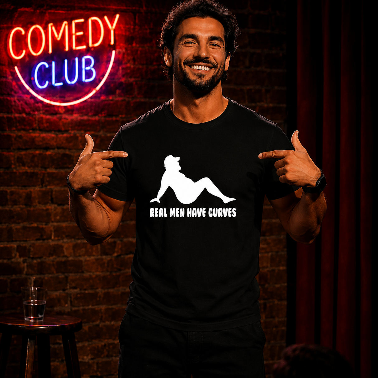 Real Men Have Curves Funny Tee