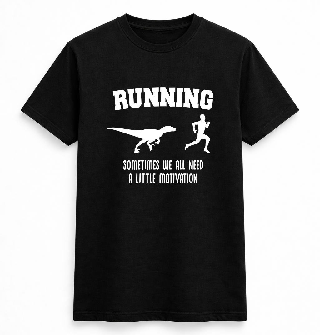 Running Motivation Dinosaur Funny Tee