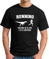 Running Motivation Dinosaur Funny Tee