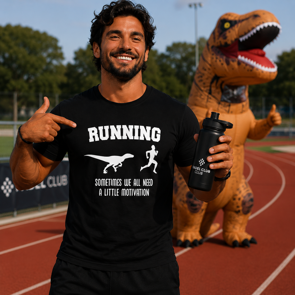 Running Motivation Dinosaur Funny Tee