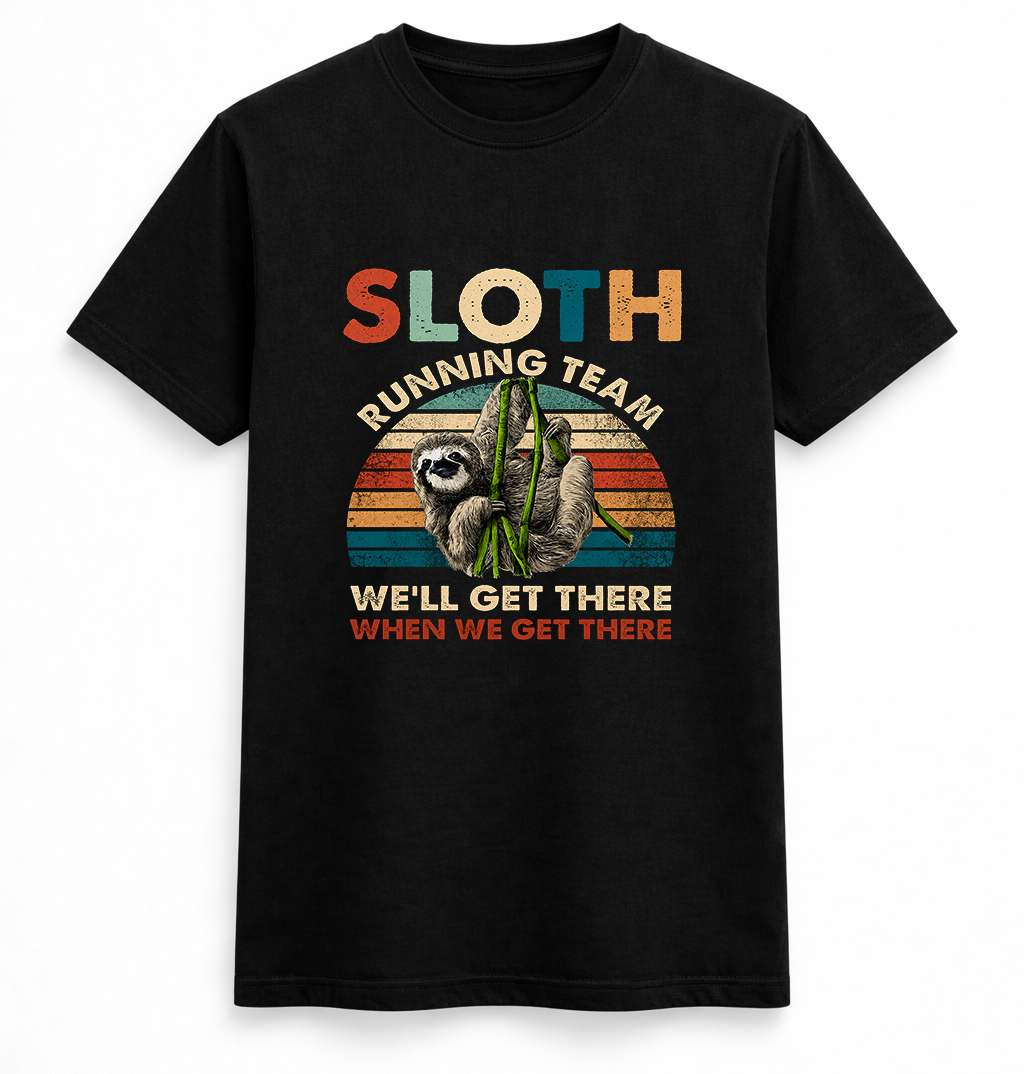 Sloth Running Team Funny Tee