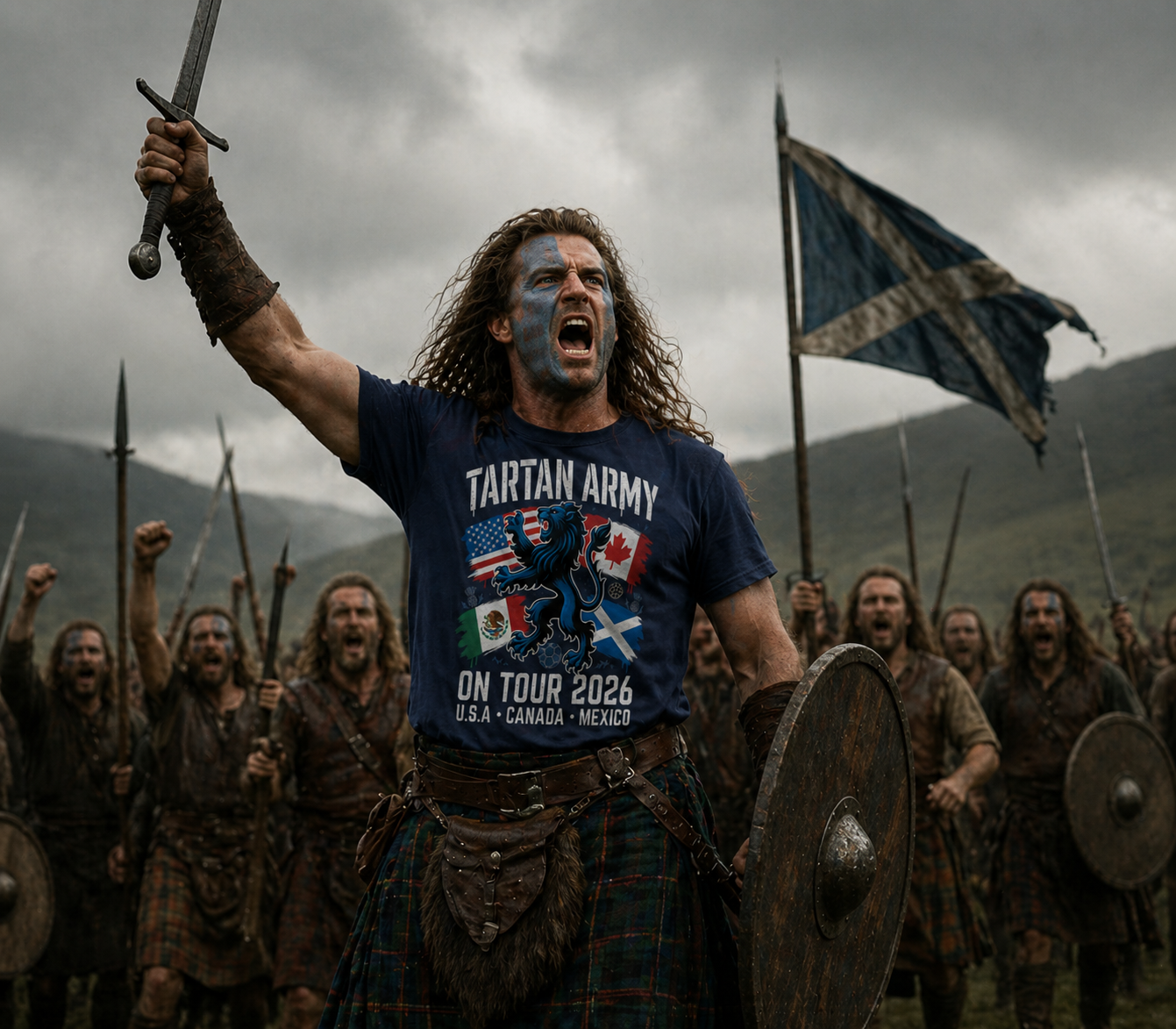 Tartan Army Tour 2026 Tee