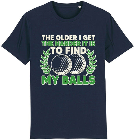 The Older I Get Funny Golf Balls Graphic Tee