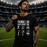 Things I Do in My Spare Time Football Graphic Tee