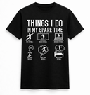 Things I Do in My Spare Time Football Graphic Tee