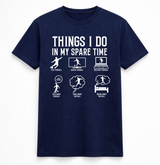 Things I Do in My Spare Time Football Graphic Tee