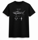 Tiger Shark Anatomy Diagram T-Shirt