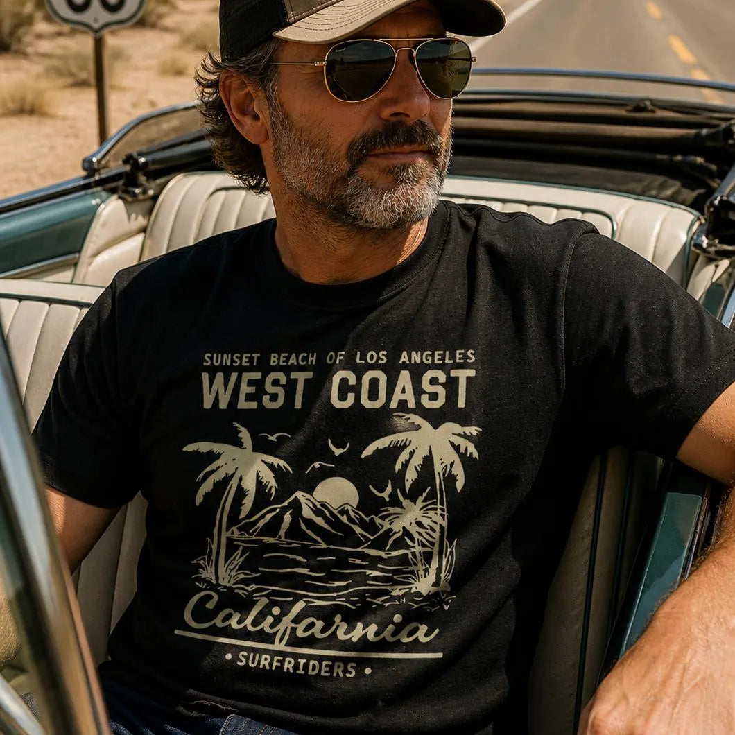 West Coast California Surf Tee