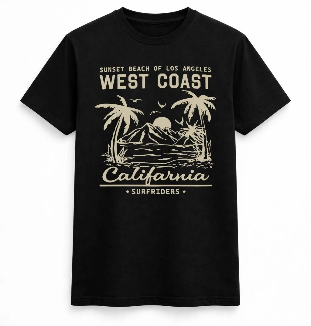 West Coast California Surf Tee