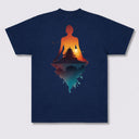 Zen Sunset Meditation Graphic Tee